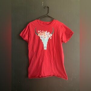 Gildan Red T-Shirt with Unique Design